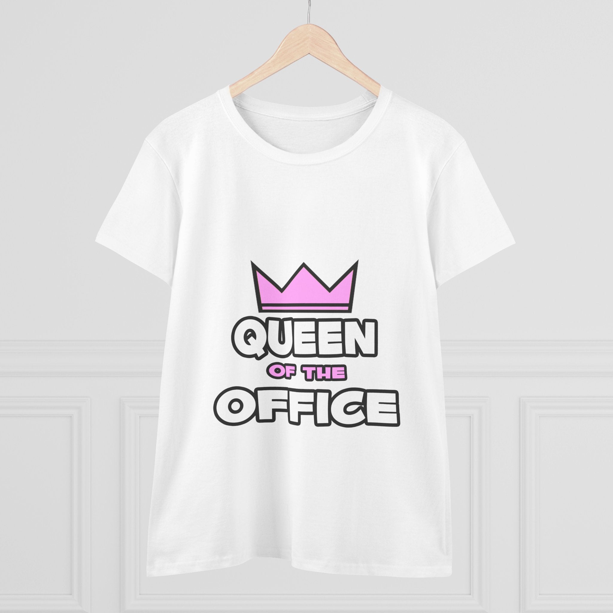 Queen of the Office - Women's Midweight Cotton Tee