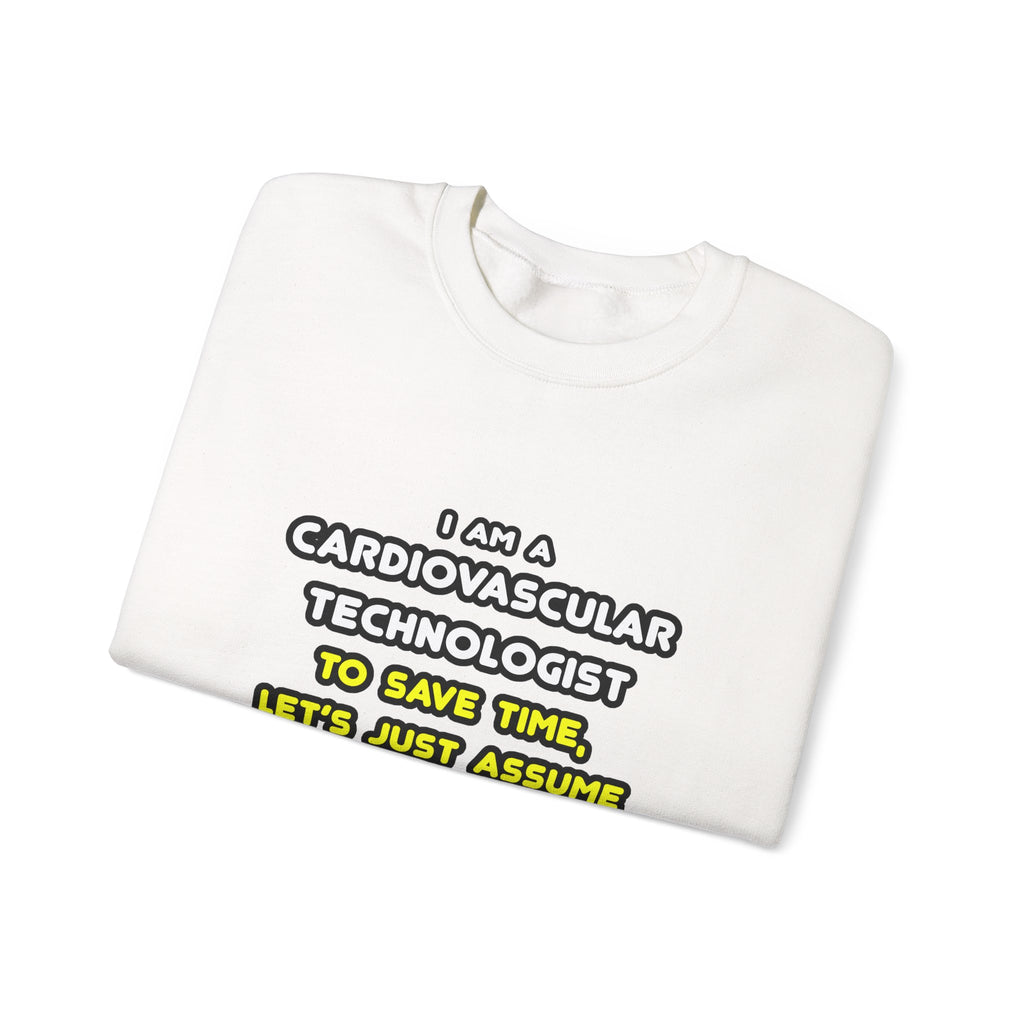 Funny Cardiovascular Technologist T Shirts - Unisex Heavy Blend™ Crewneck Sweatshirt