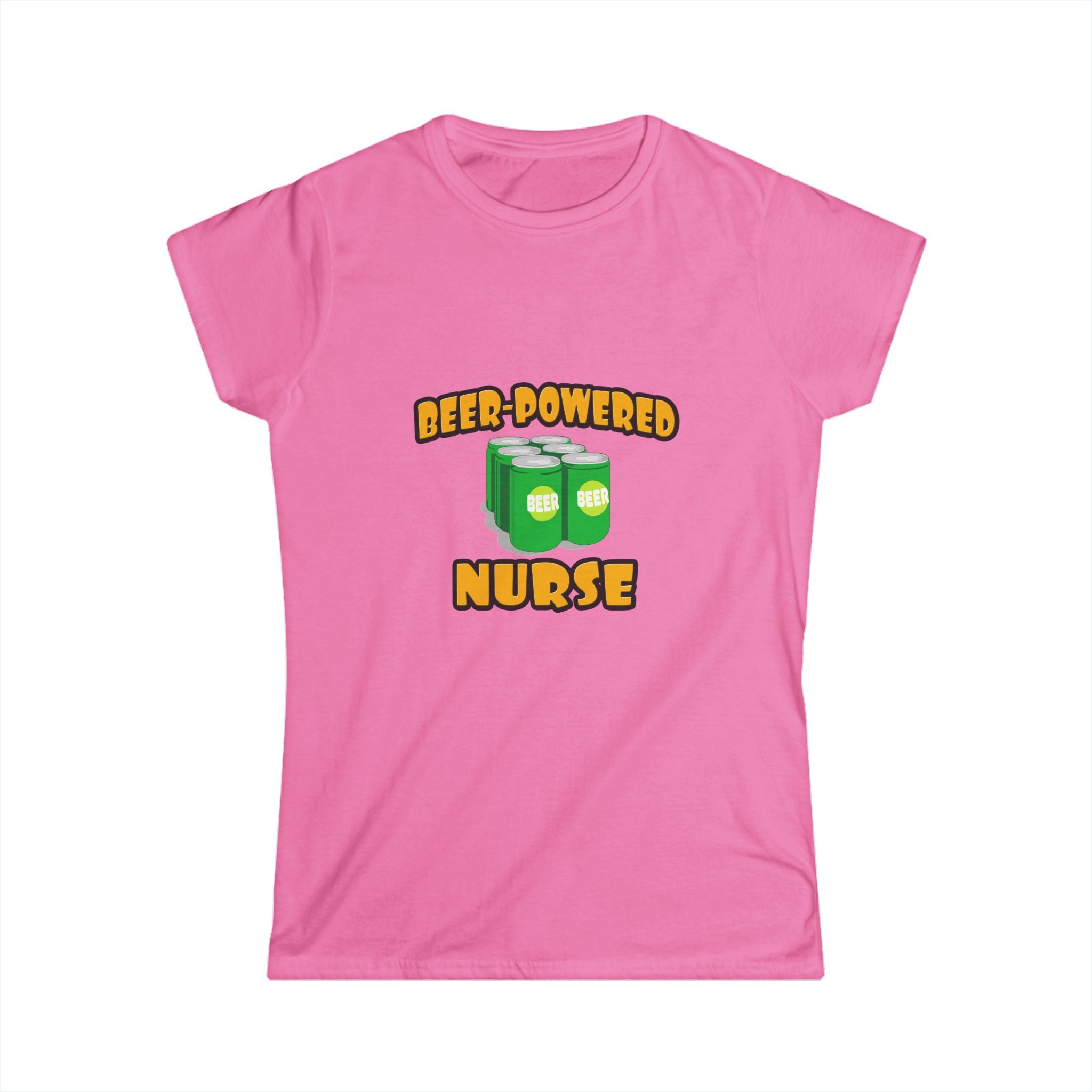 Beer Powered Nurse - Women's Softstyle Tee