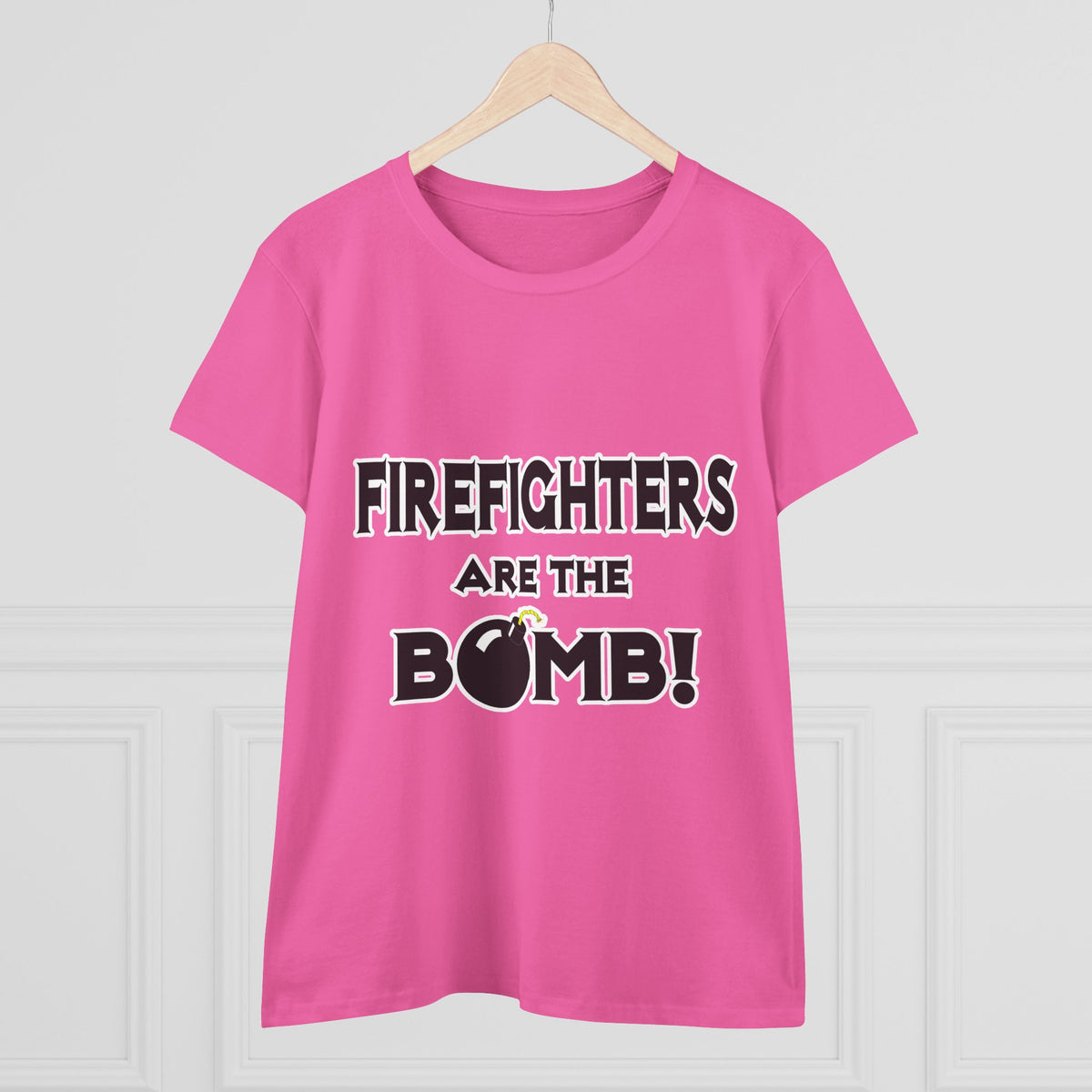 Firefighters Are The Bomb! - Women's Midweight Cotton Tee