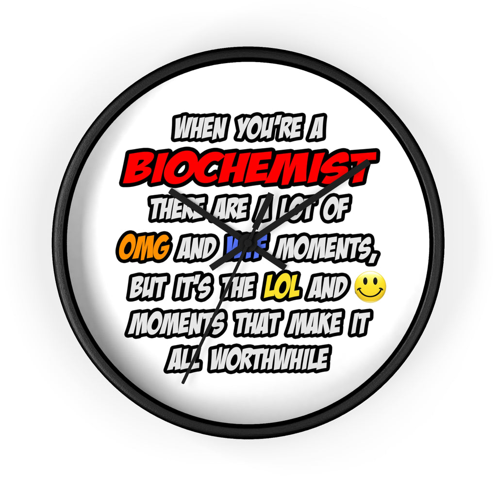 Biochemist .. OMG WTF LOL - Wall Clock