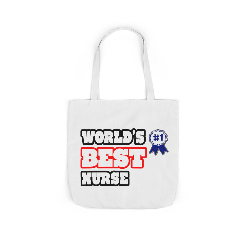 World's Best Nurse - Canvas Tote Bag, 5-Color Straps