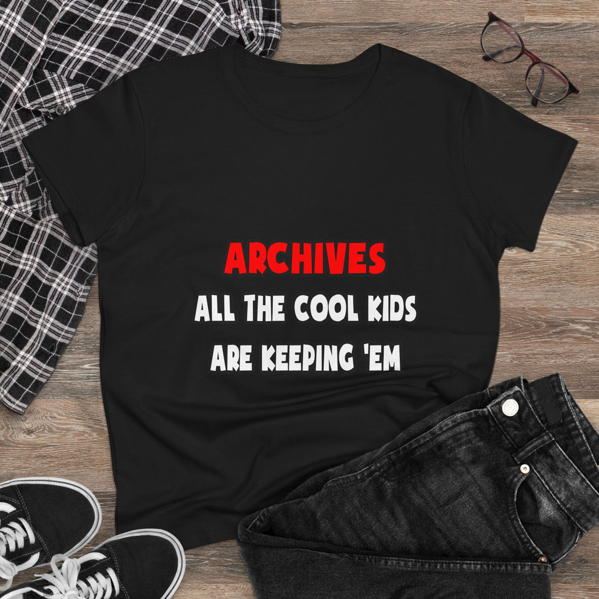 Funny Archivist Shirts and Gifts - Women's Midweight Cotton Tee
