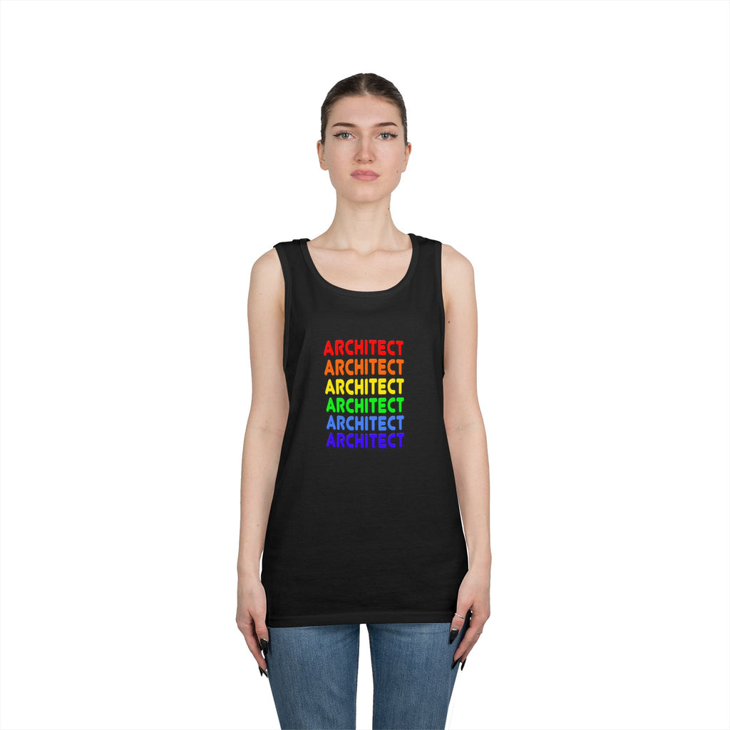 Rainbow Architect - Unisex Heavy Cotton Tank Top