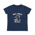 Save a Horse .. Ride a Doctor - Women's Midweight Cotton Tee