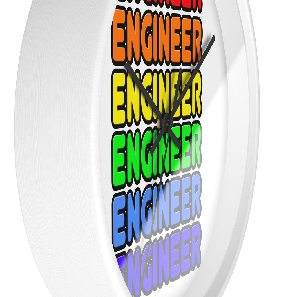 Rainbow Engineer - Wall Clock