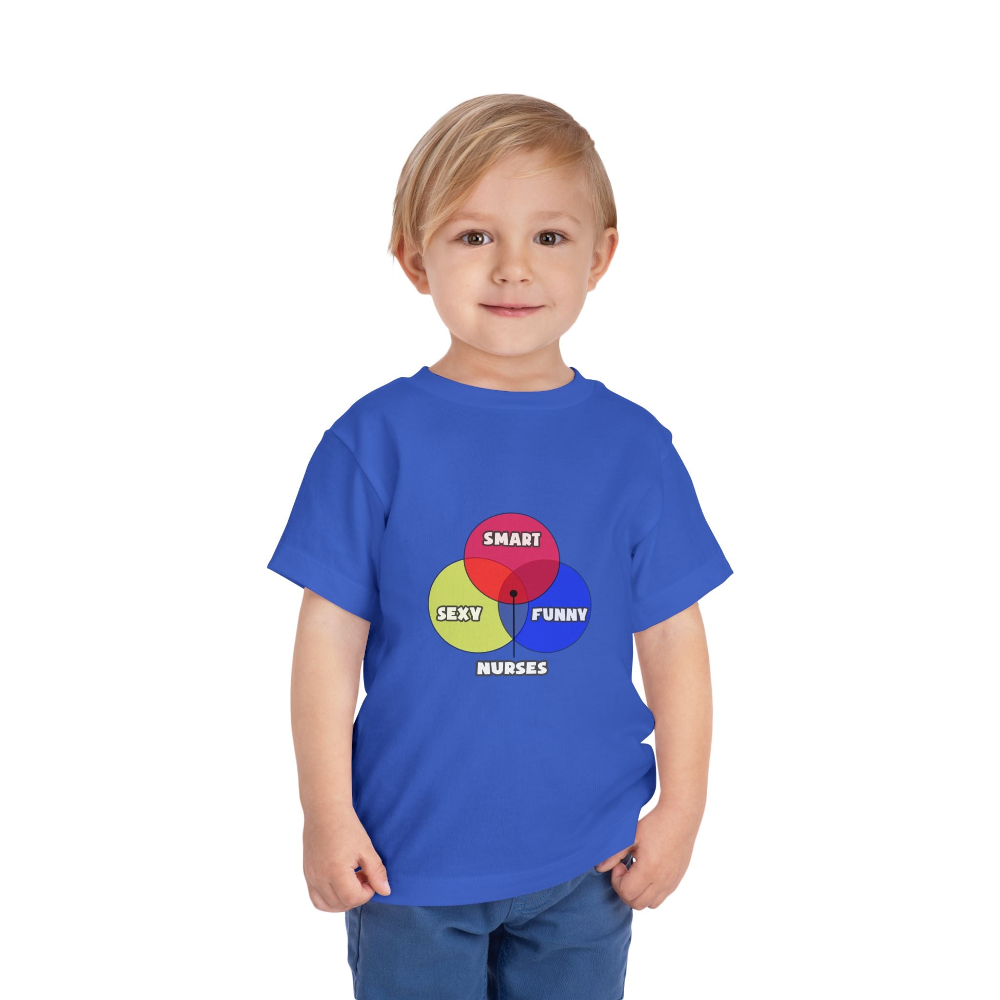 Venn Diagram .. Nurses - Toddler Short Sleeve Tee