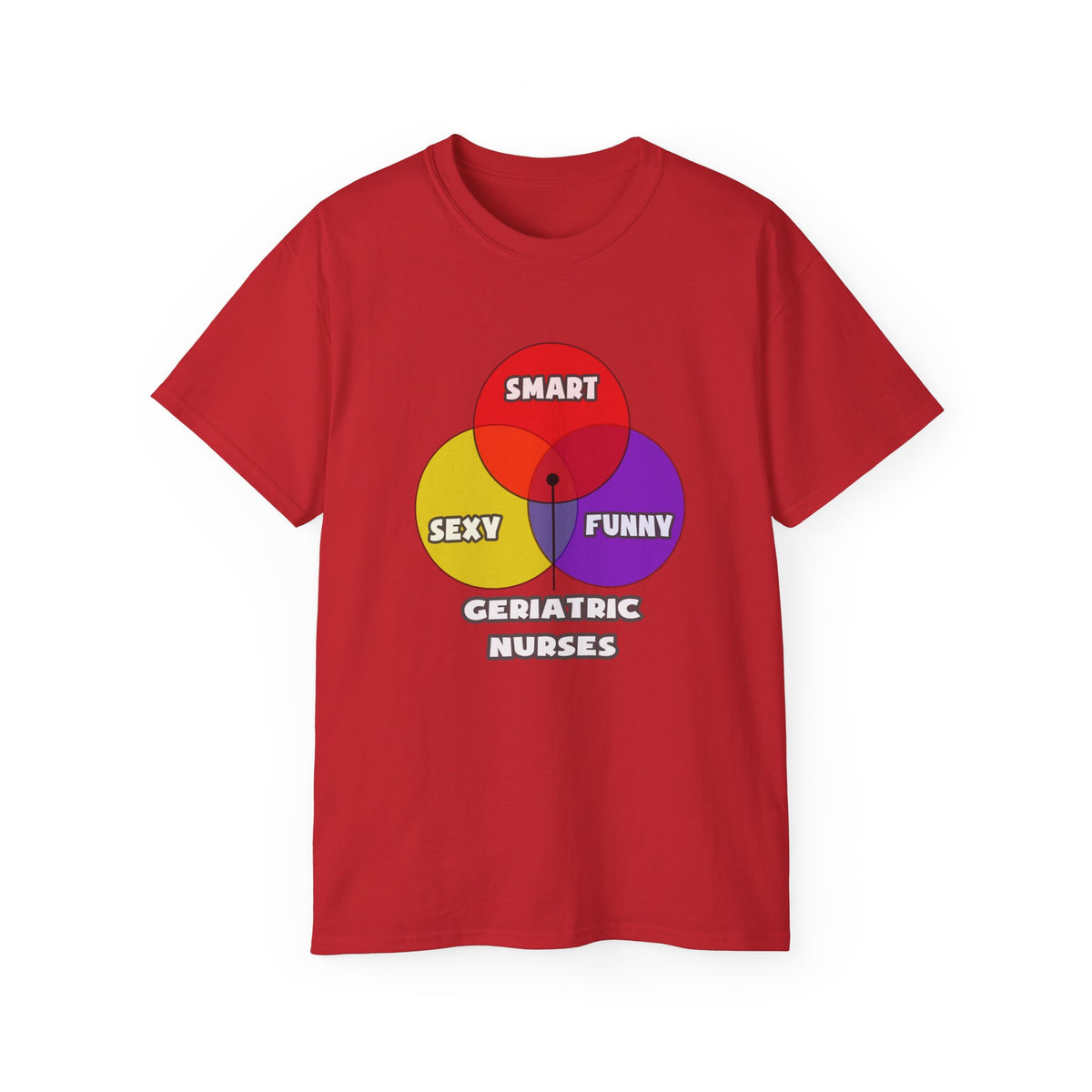 Venn Diagram .. Geriatric Nurses - Unisex Ultra Cotton Tee