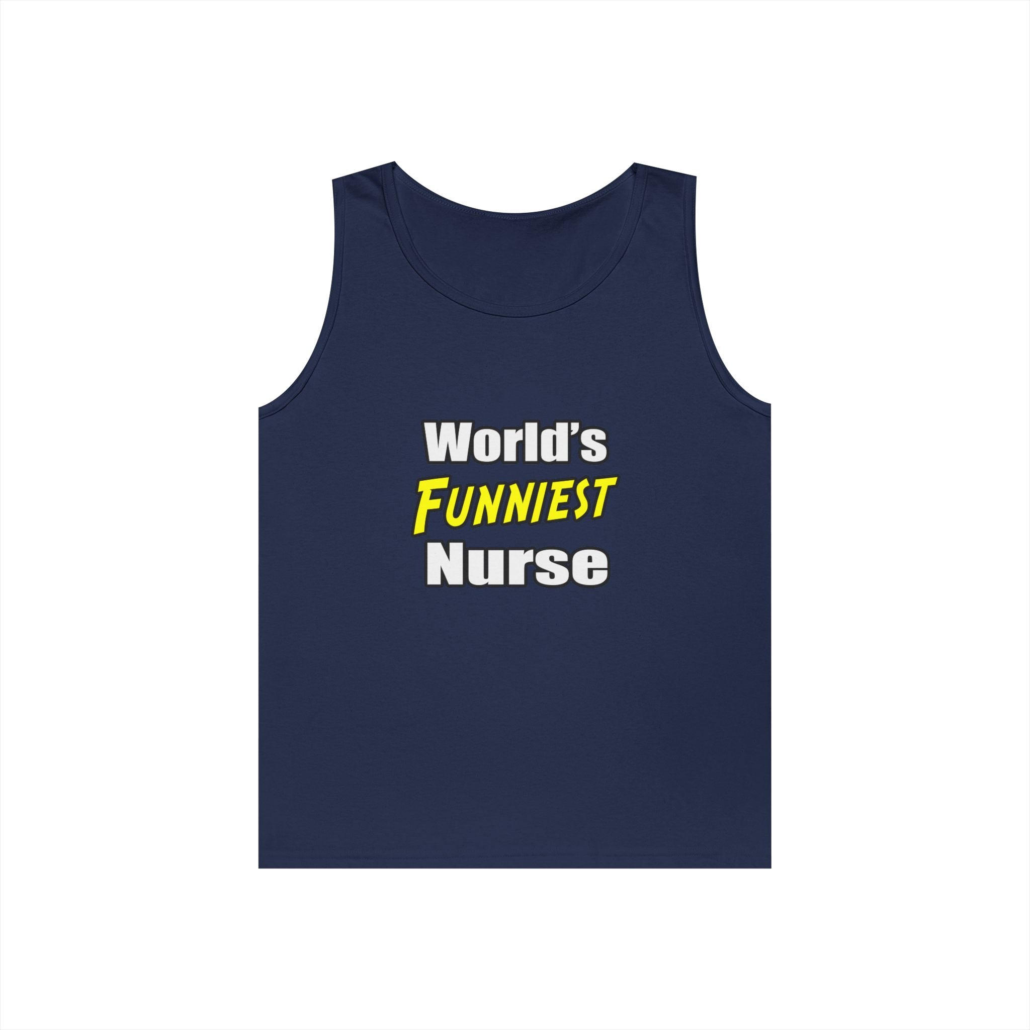 World's Funniest Nurse - Unisex Heavy Cotton Tank Top