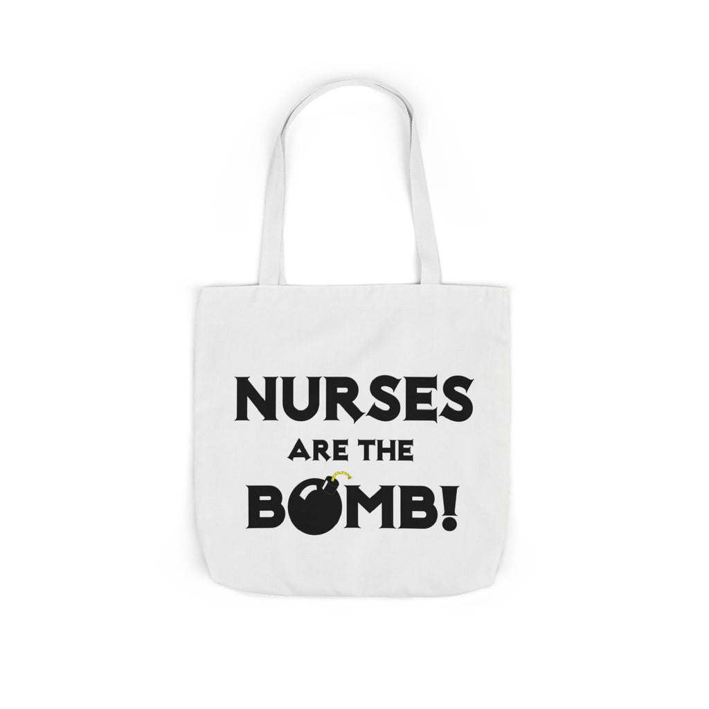 Nurses Are The Bomb! (2) - Canvas Tote Bag, 5-Color Straps