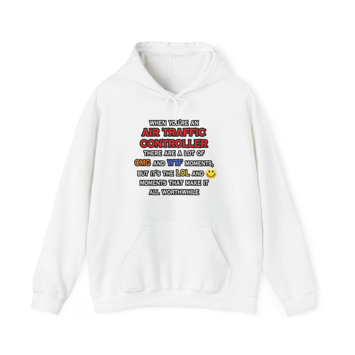 Funny Air Traffic Controller ... OMG WTF LOL - Unisex Heavy Blend™ Hooded Sweatshirt