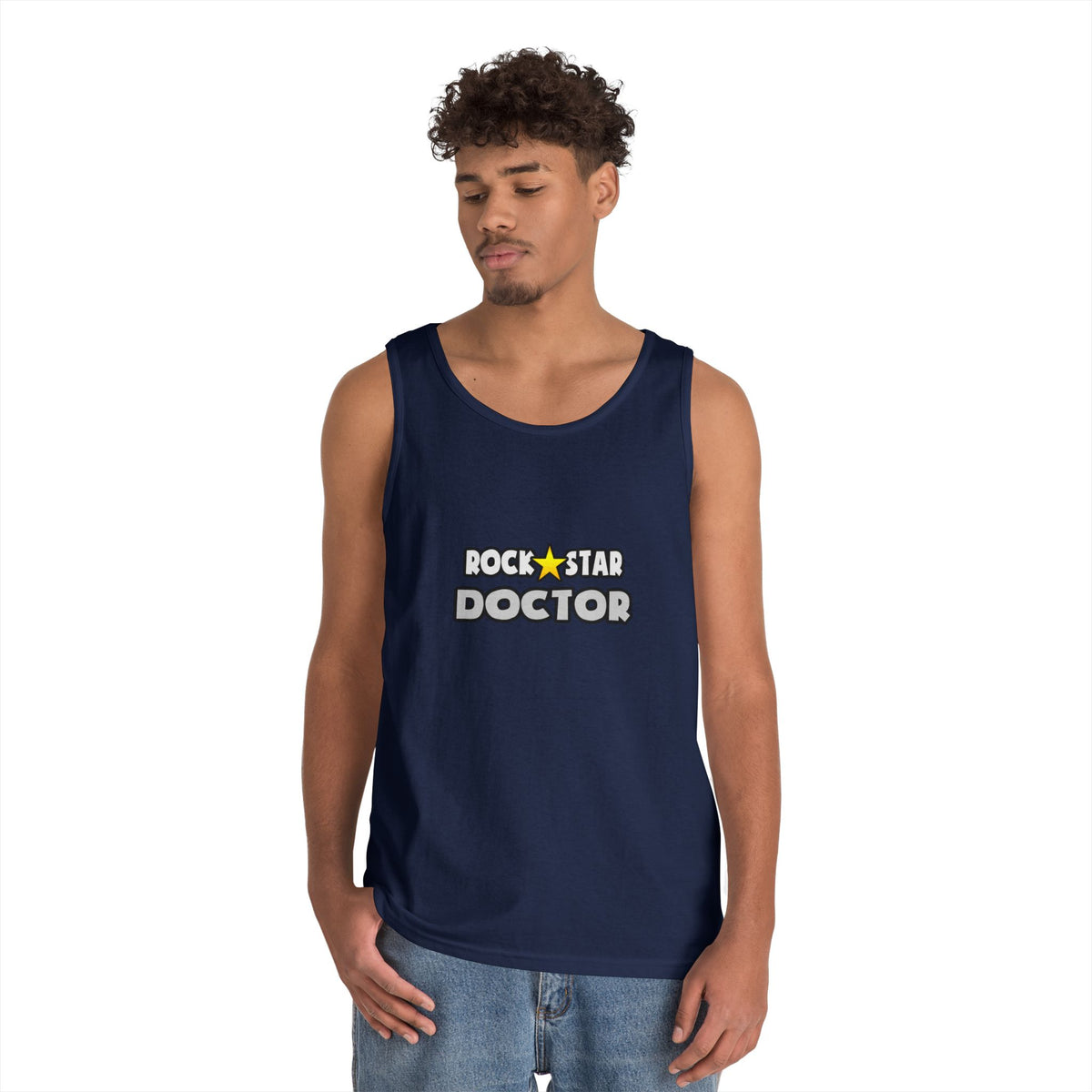 Rock Star Doctor (2) - Unisex Heavy Cotton Tank Top