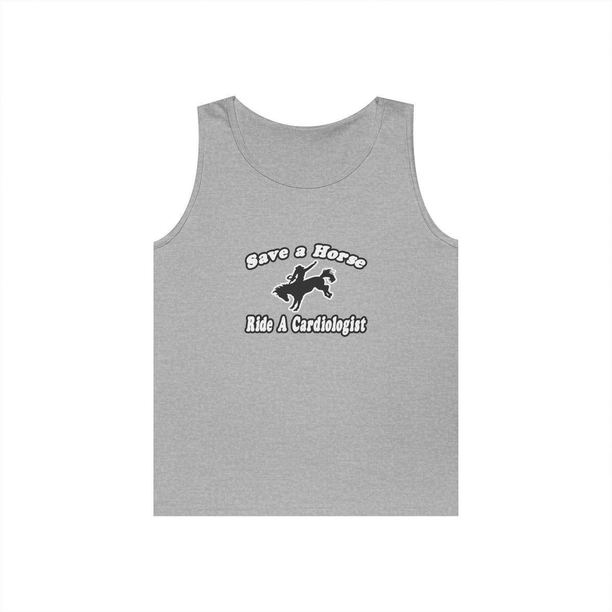 Save Horse, Ride Cardiologist - Unisex Heavy Cotton Tank Top