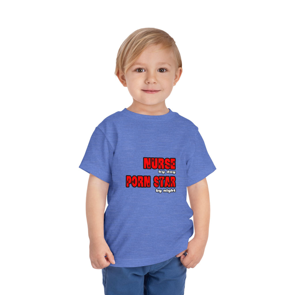 Nurse By Day...Porn Star By Night - Toddler Short Sleeve Tee
