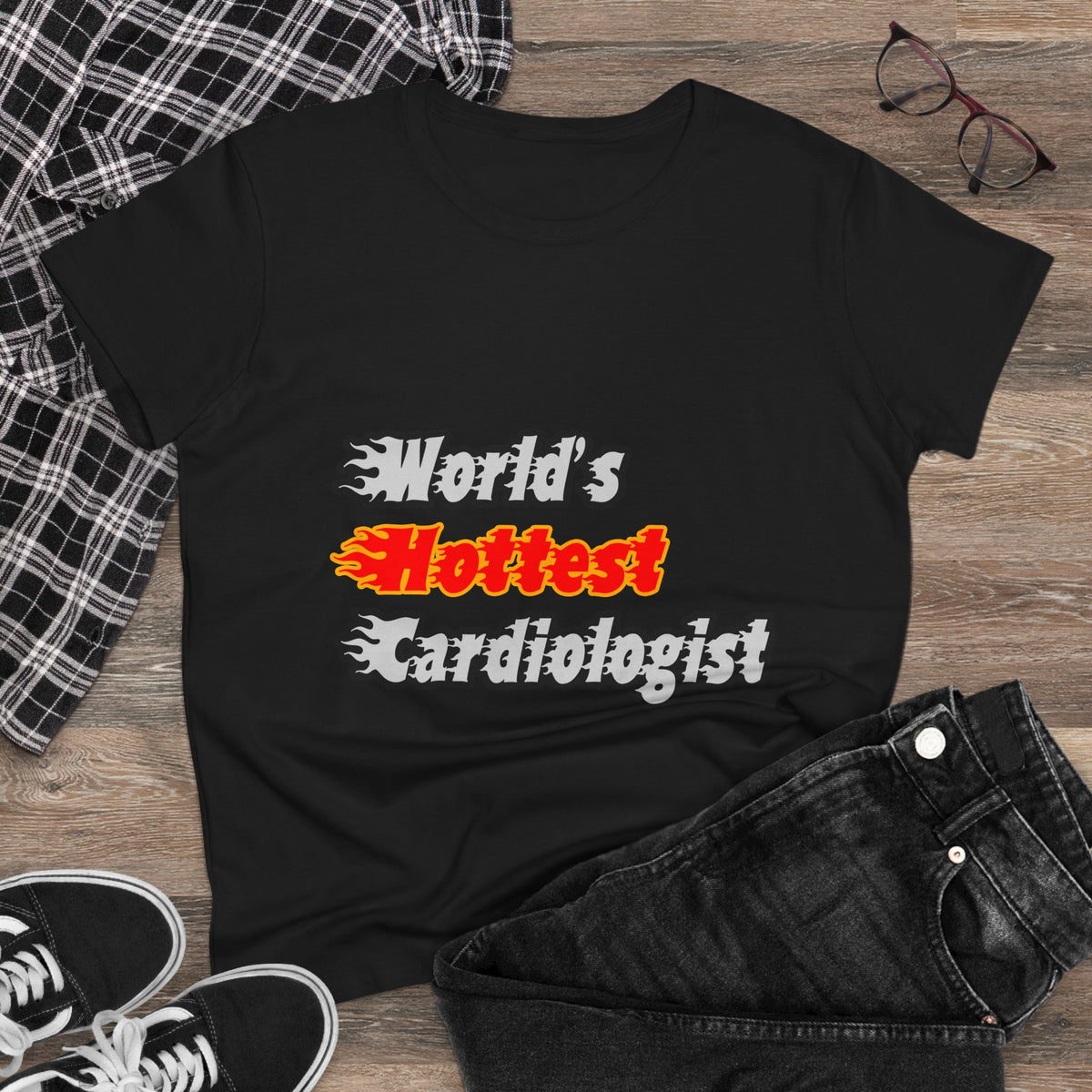 World's Hottest Cardiologist - Women's Midweight Cotton Tee