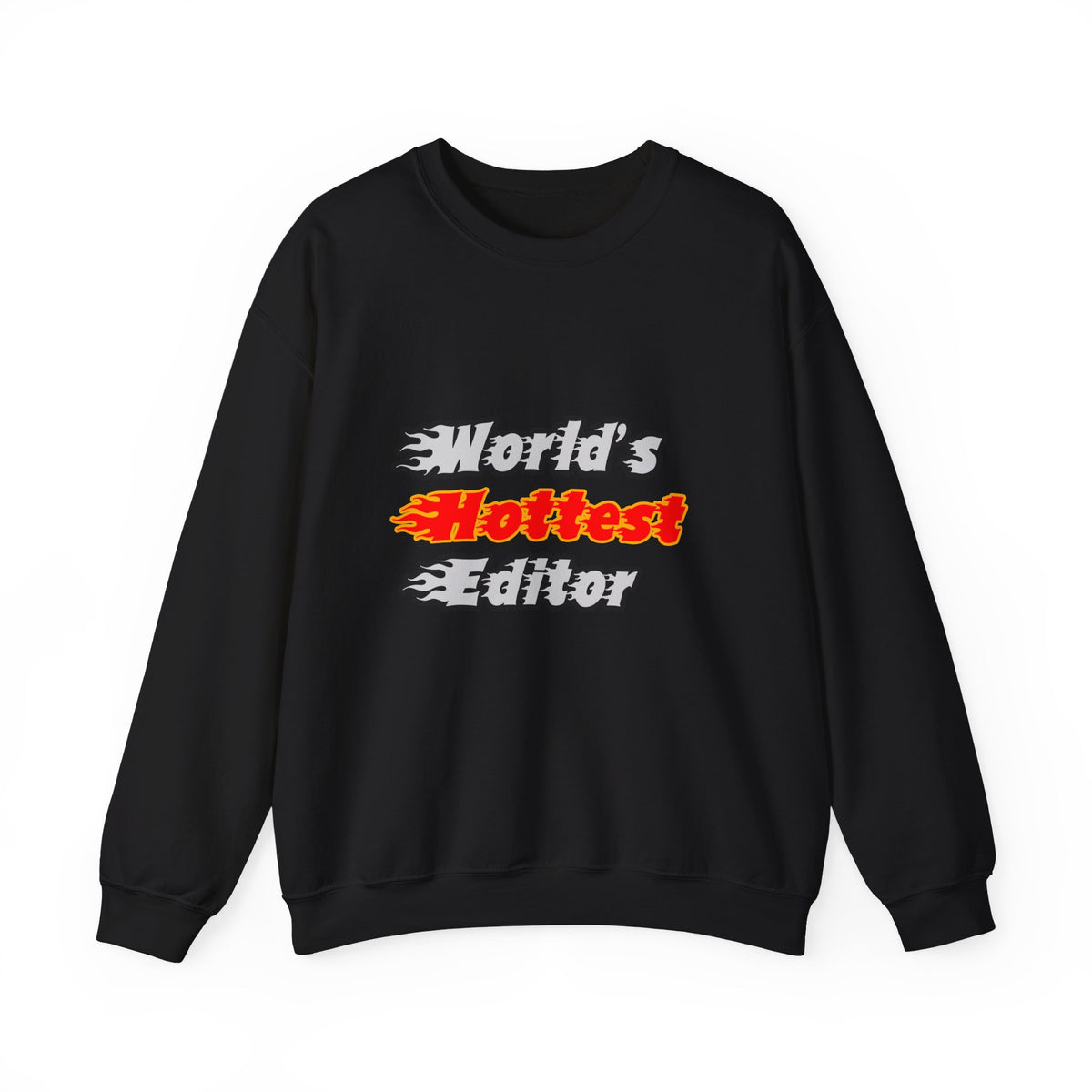 World's Hottest Editor - Unisex Heavy Blend™ Crewneck Sweatshirt