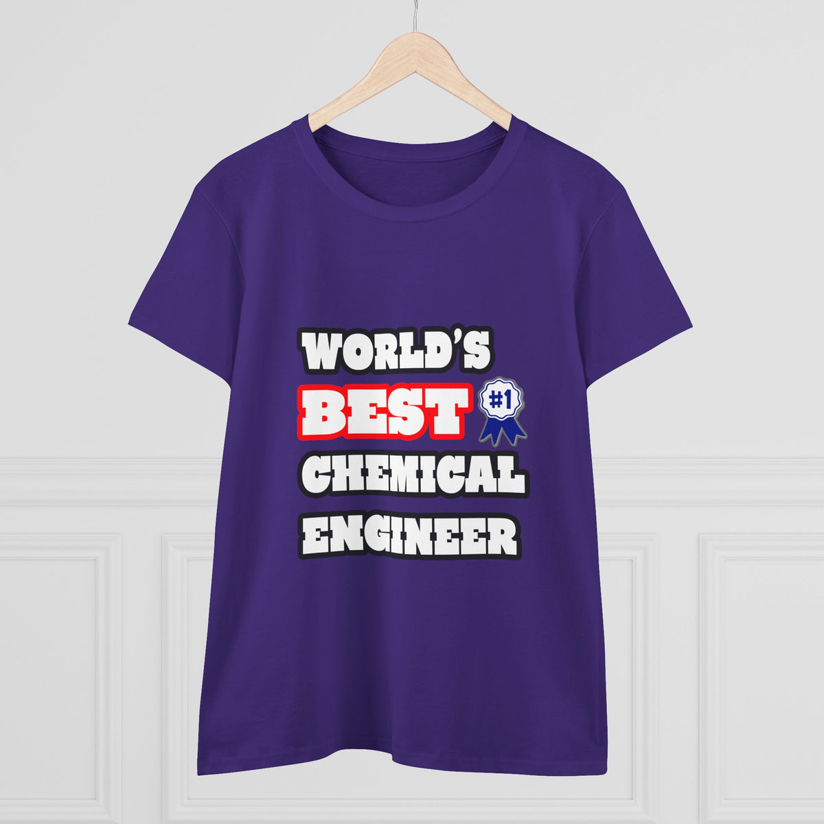 World's Best Chemical Engineer - Women's Midweight Cotton Tee
