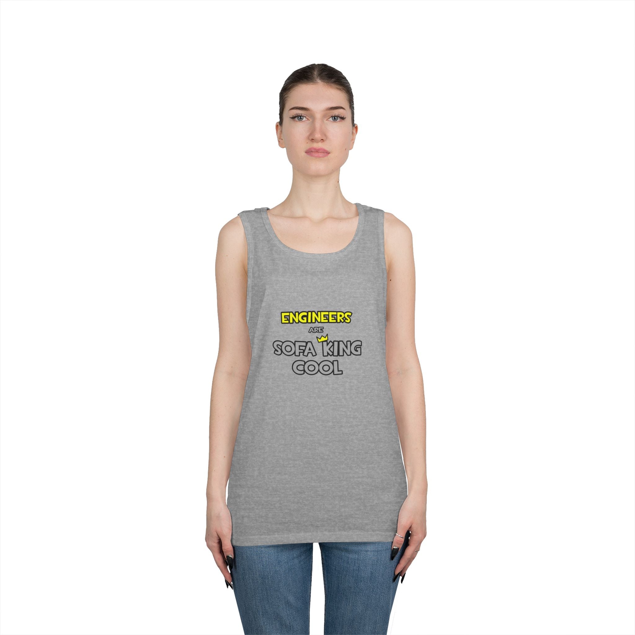 Engineers Are Sofa King Cool - Unisex Heavy Cotton Tank Top