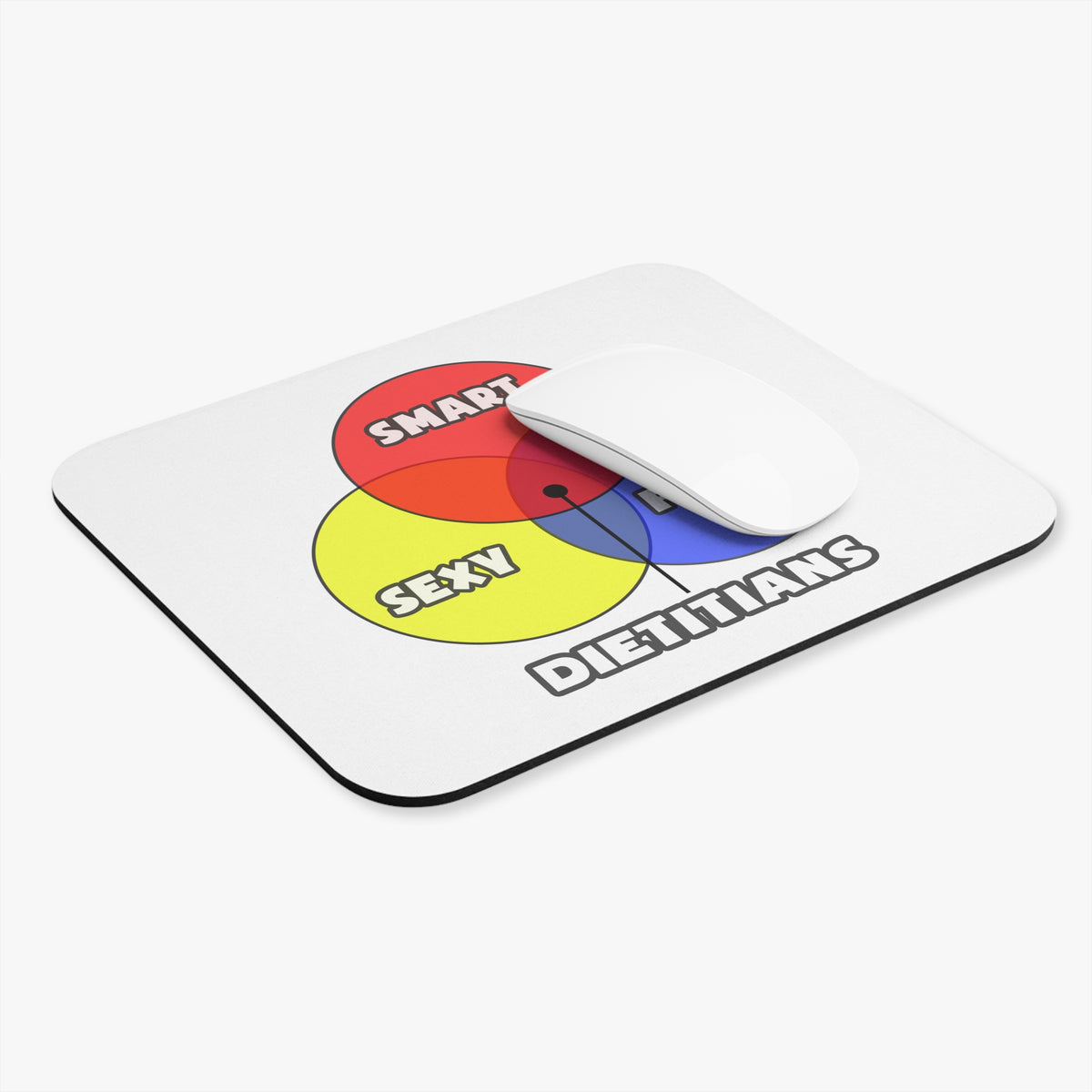 Venn Diagram .. Dietitians - Mouse Pad (Rectangle)