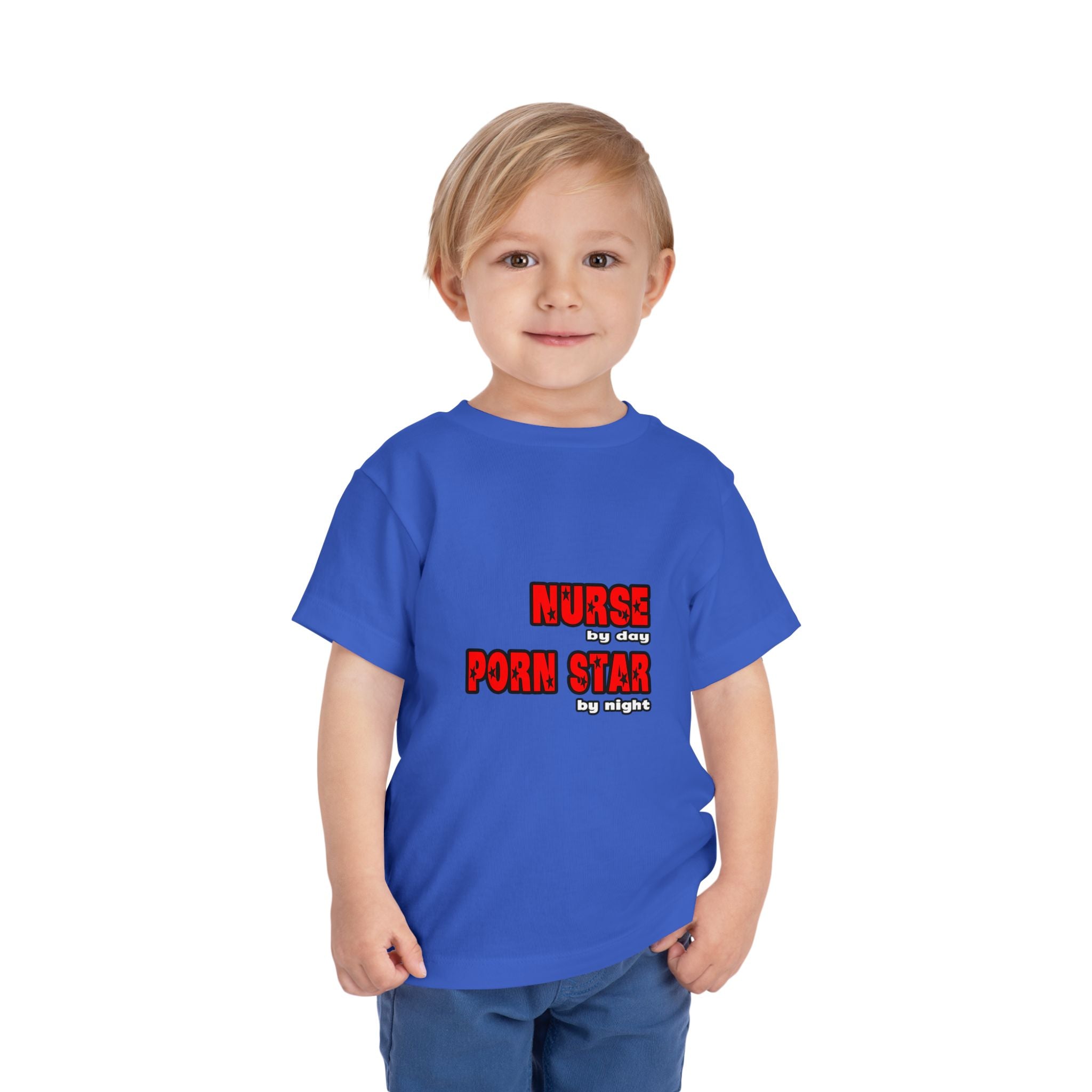 Nurse By Day...Porn Star By Night - Toddler Short Sleeve Tee
