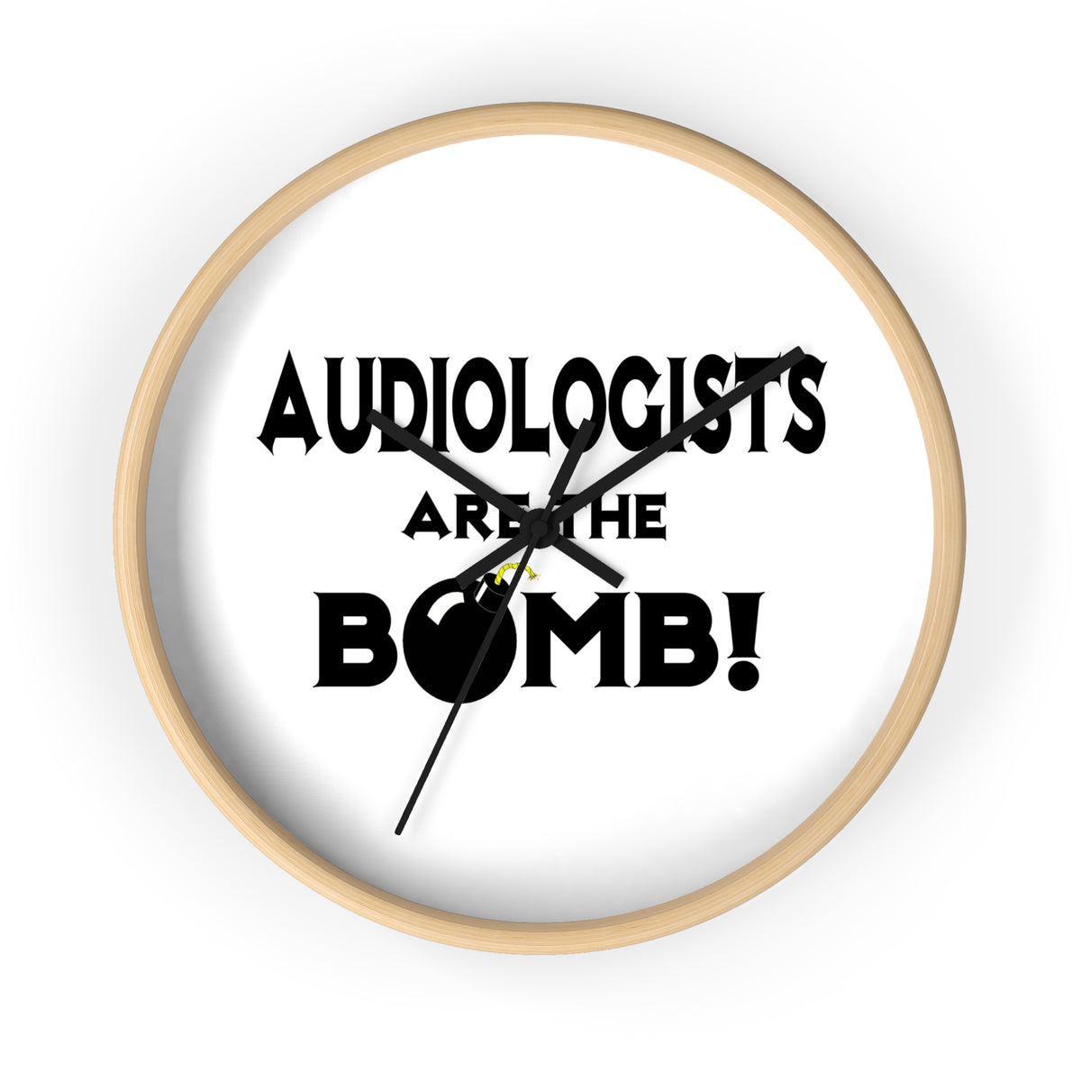 Audiologists Are The Bomb! - Wall Clock