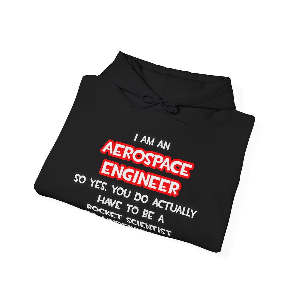 Rocket Scientist .. Funny Aerospace Engineer - Unisex Heavy Blend™ Hooded Sweatshirt