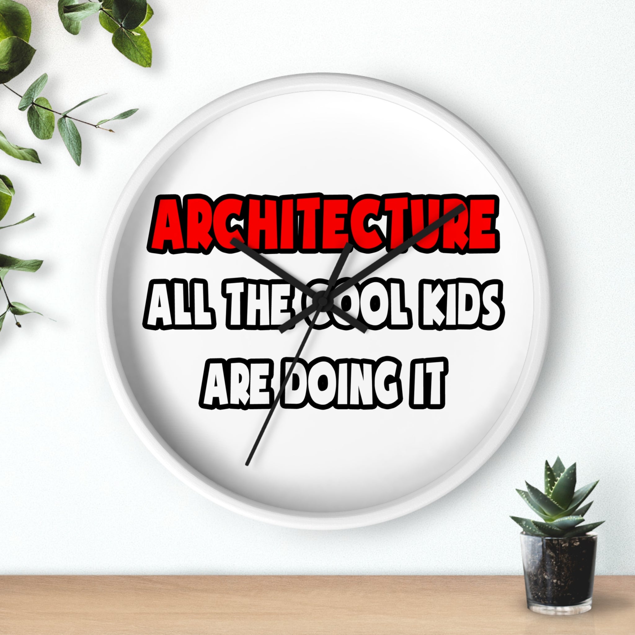 Funny Architect Shirts and Gifts - Wall Clock