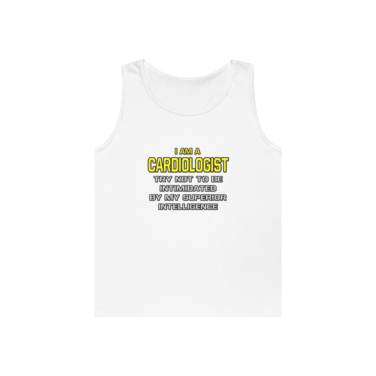 Cardiologist...Superior Intelligence - Unisex Heavy Cotton Tank Top