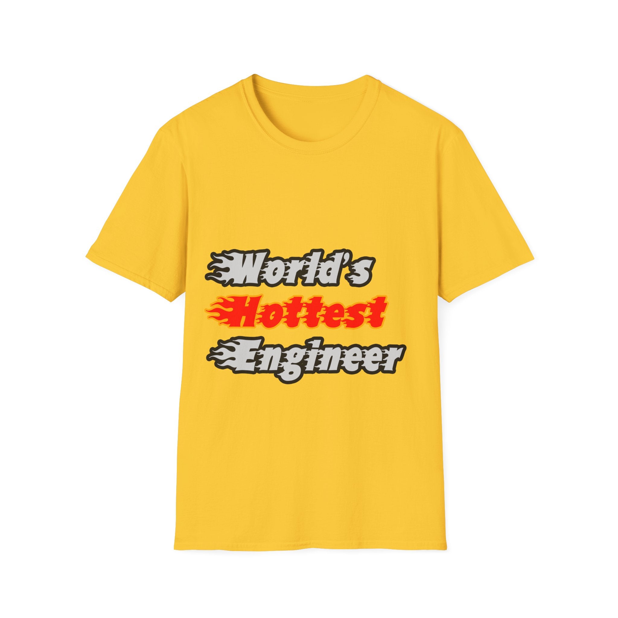 World's Hottest Engineer - Unisex Softstyle T-Shirt