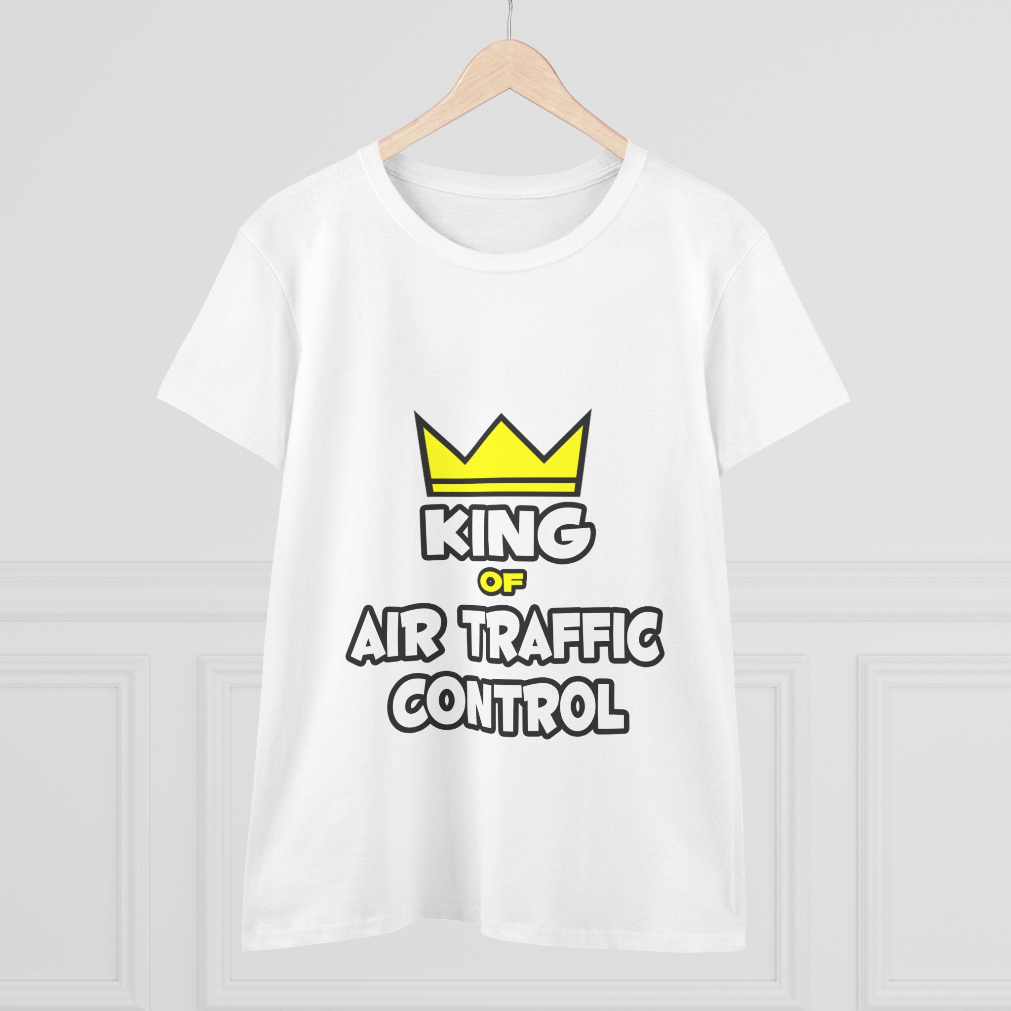 King of Air Traffic Control - Women's Midweight Cotton Tee