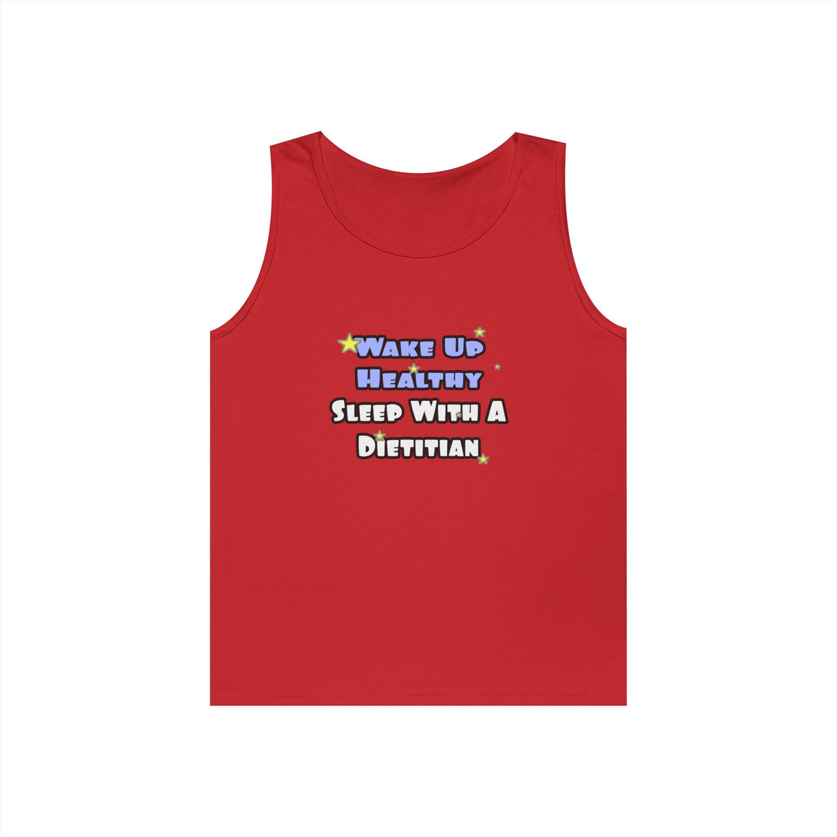 Wake Up Healthy...Sleep With a Dietitian - Unisex Heavy Cotton Tank Top