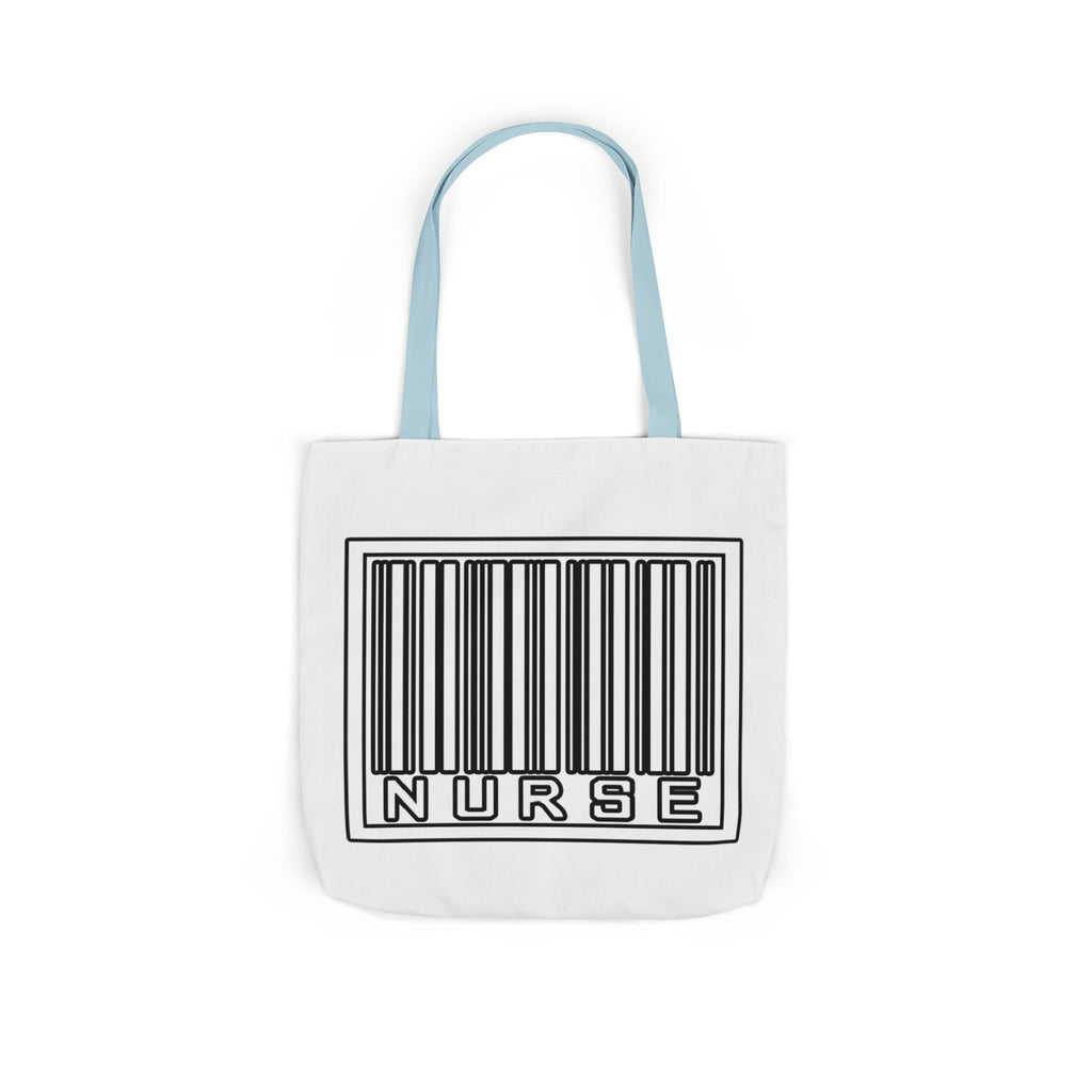 Barcode Nurse - Canvas Tote Bag, 5-Color Straps