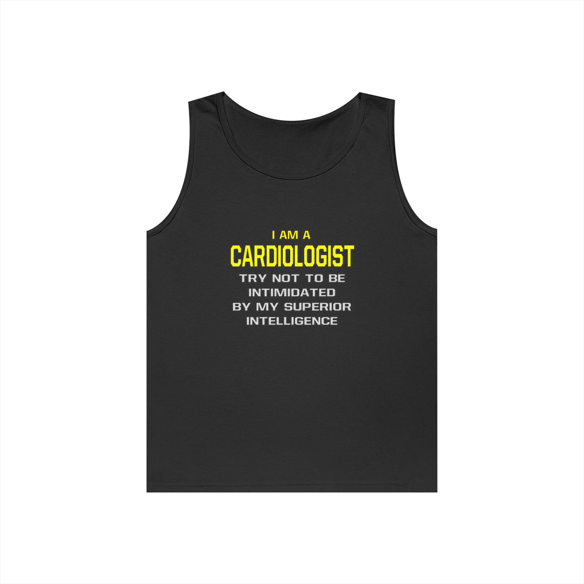 Cardiologist...Superior Intelligence - Unisex Heavy Cotton Tank Top