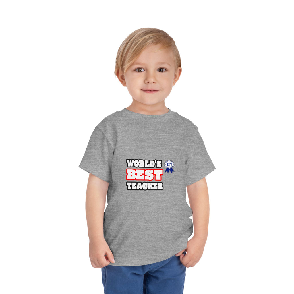 World's Best Teacher - Toddler Short Sleeve Tee