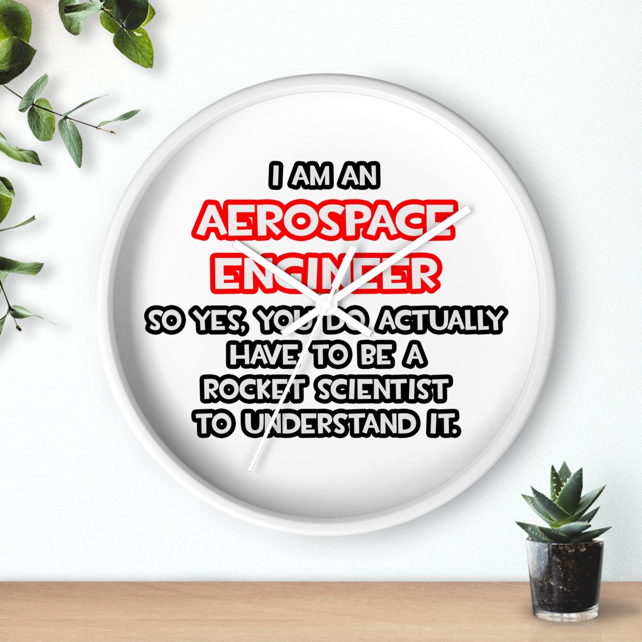 Rocket Scientist .. Funny Aerospace Engineer - Wall Clock