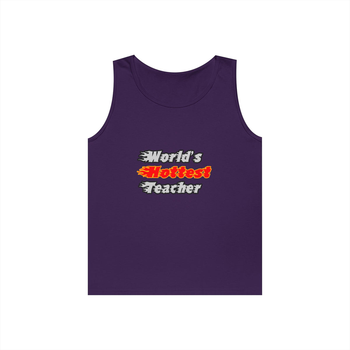 World's Hottest Teacher - Unisex Heavy Cotton Tank Top