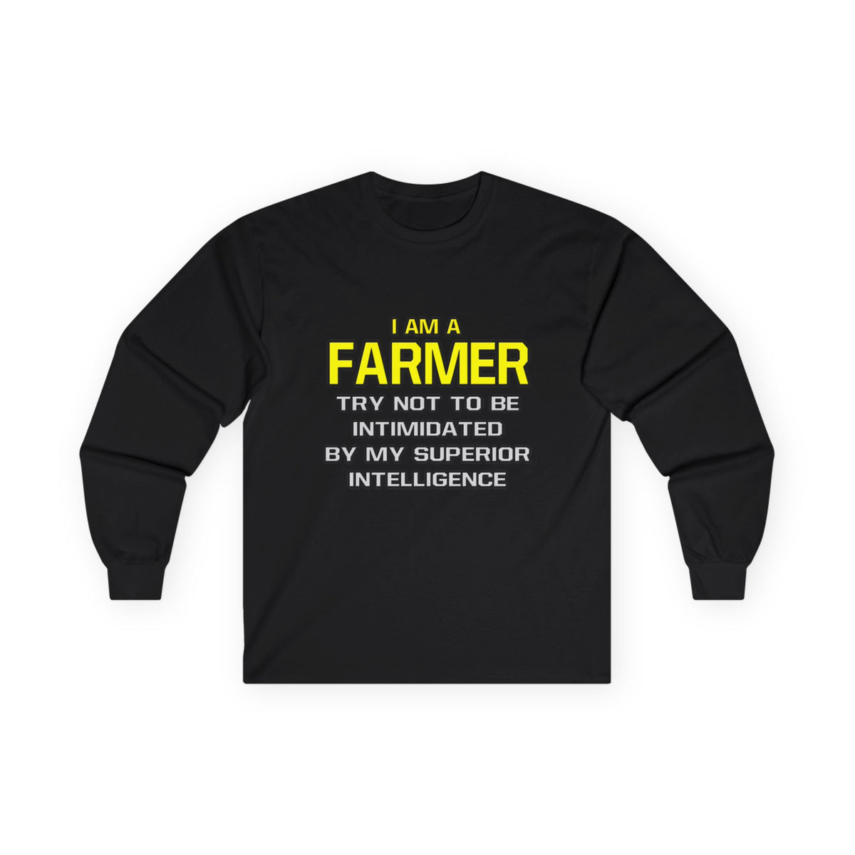 Farmer...Superior Intelligence - Unisex Ultra Cotton Long Sleeve Tee