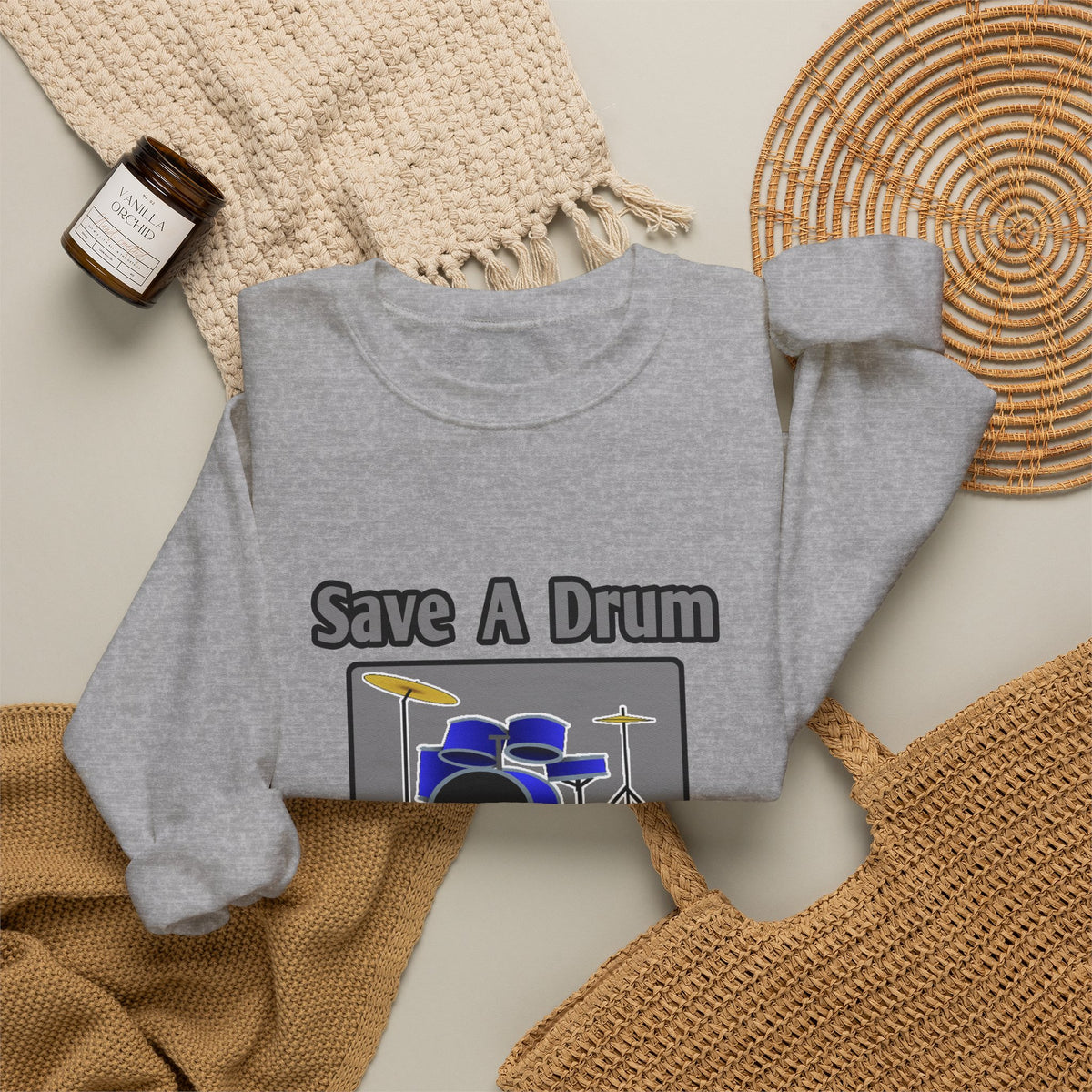 Save a Drum...Bang a Bartender - Unisex Heavy Blend™ Crewneck Sweatshirt