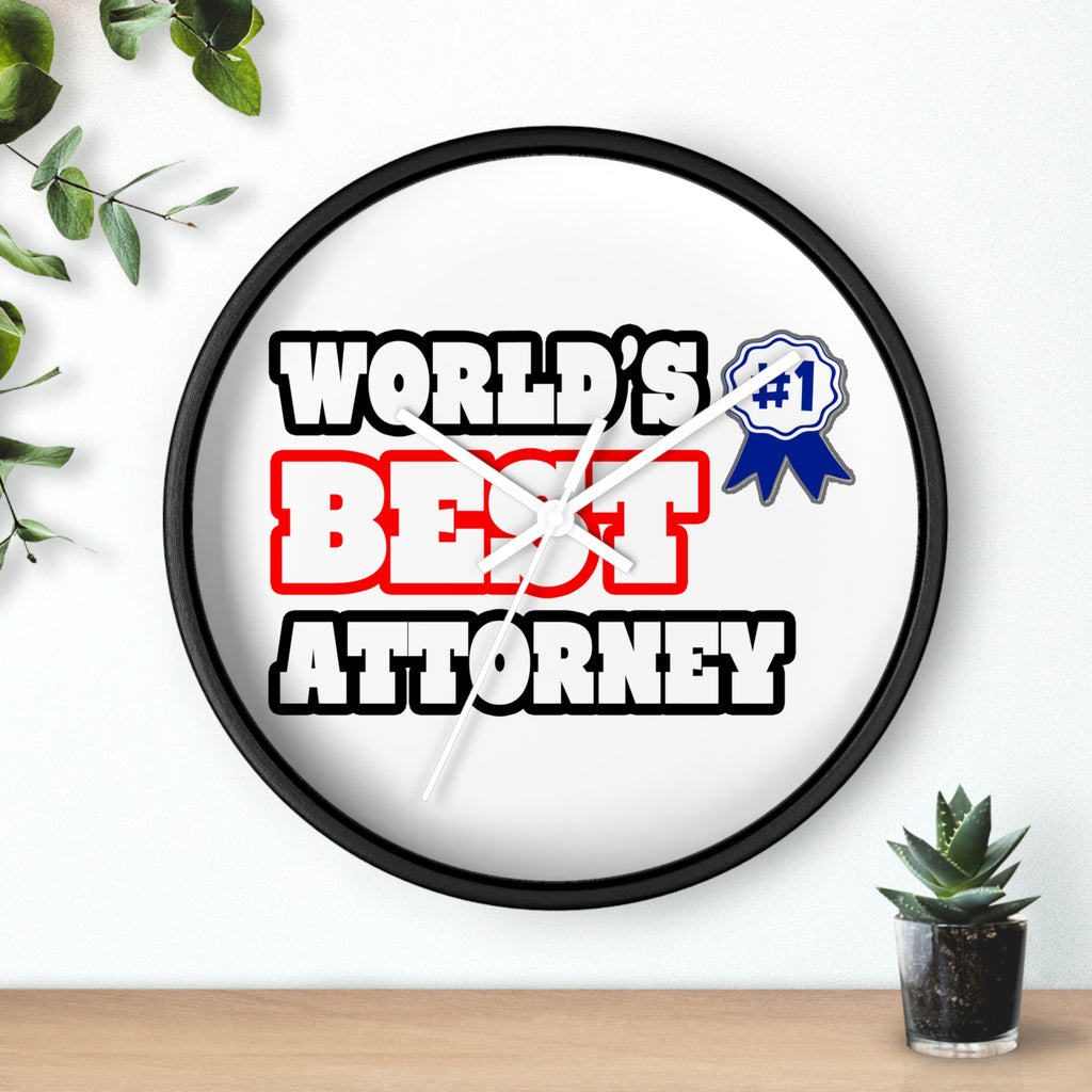 World's Best Attorney - Wall Clock