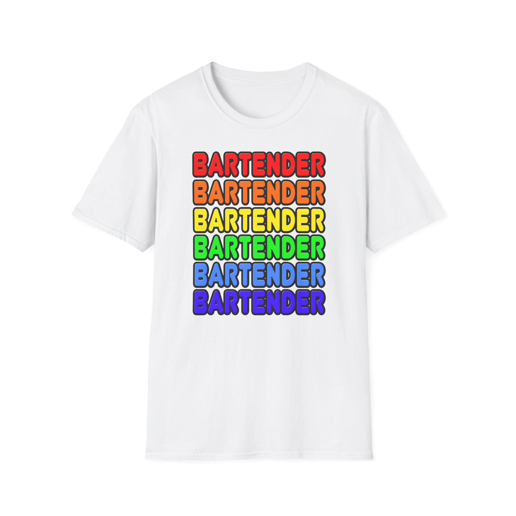 Rainbow Bartender - Unisex Softstyle T-Shirt