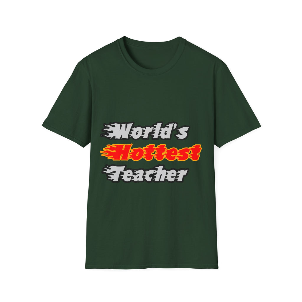 World's Hottest Teacher - Unisex Softstyle T-Shirt