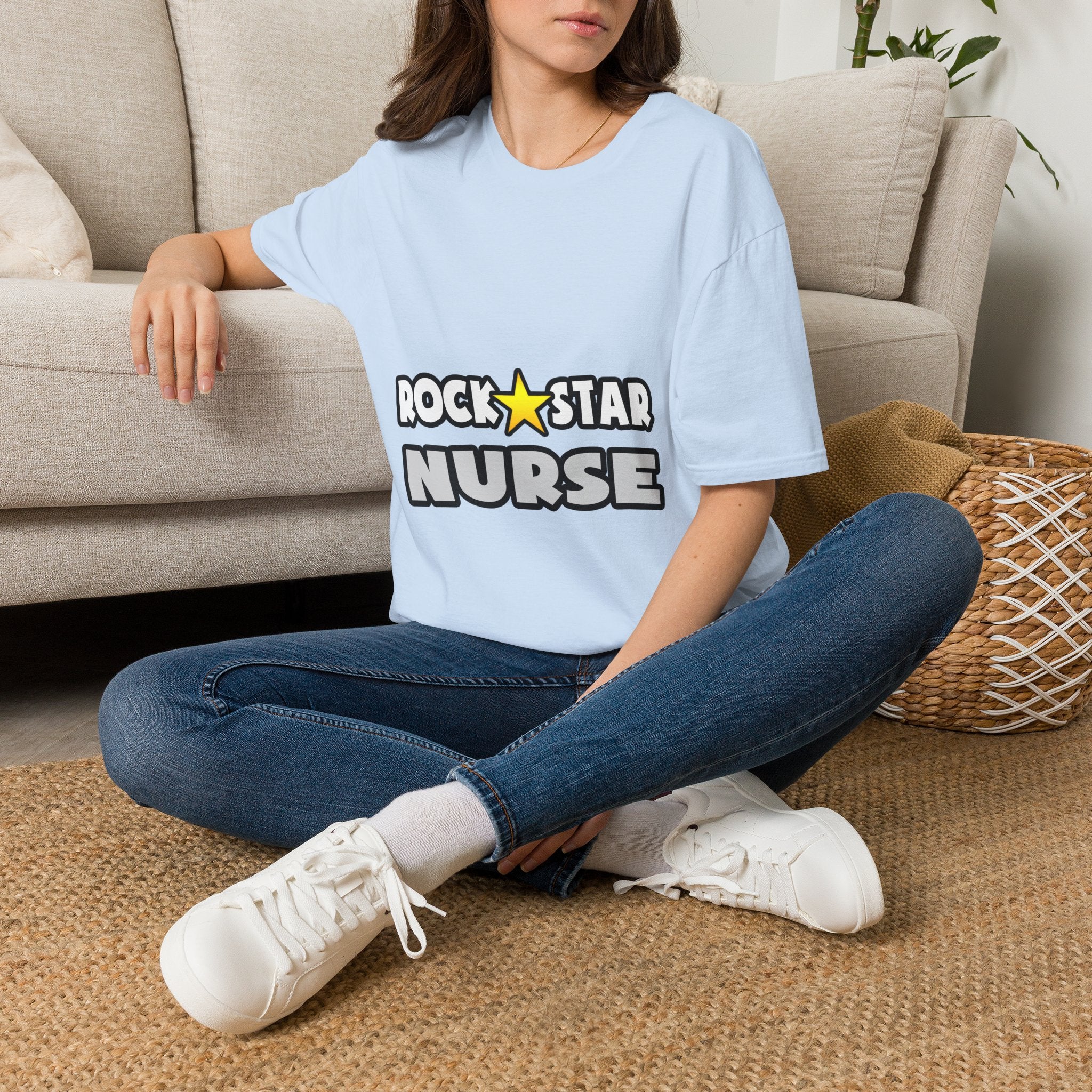 Rock Star Nurse (2) - Unisex Softstyle T-Shirt
