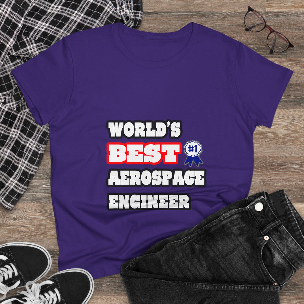 World's Best Aerospace Engineer - Women's Midweight Cotton Tee