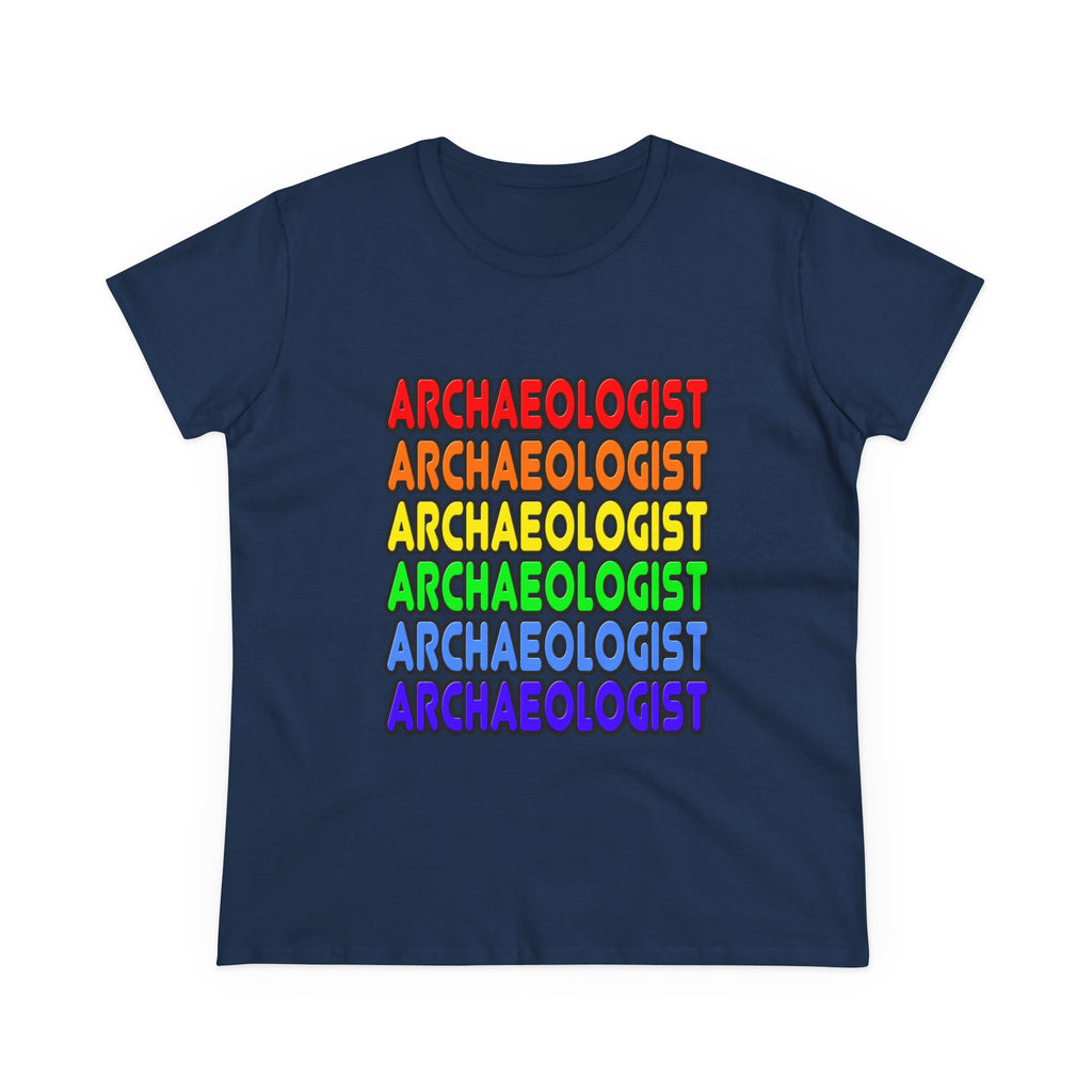 Rainbow Archaeologist - Women's Midweight Cotton Tee