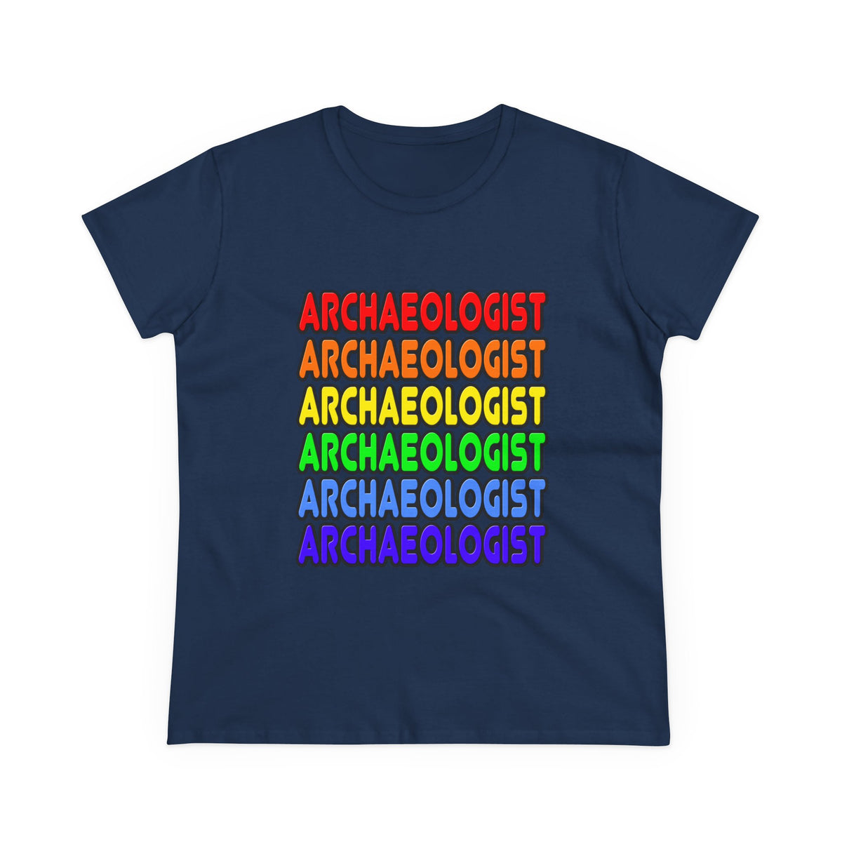 Rainbow Archaeologist - Women's Midweight Cotton Tee