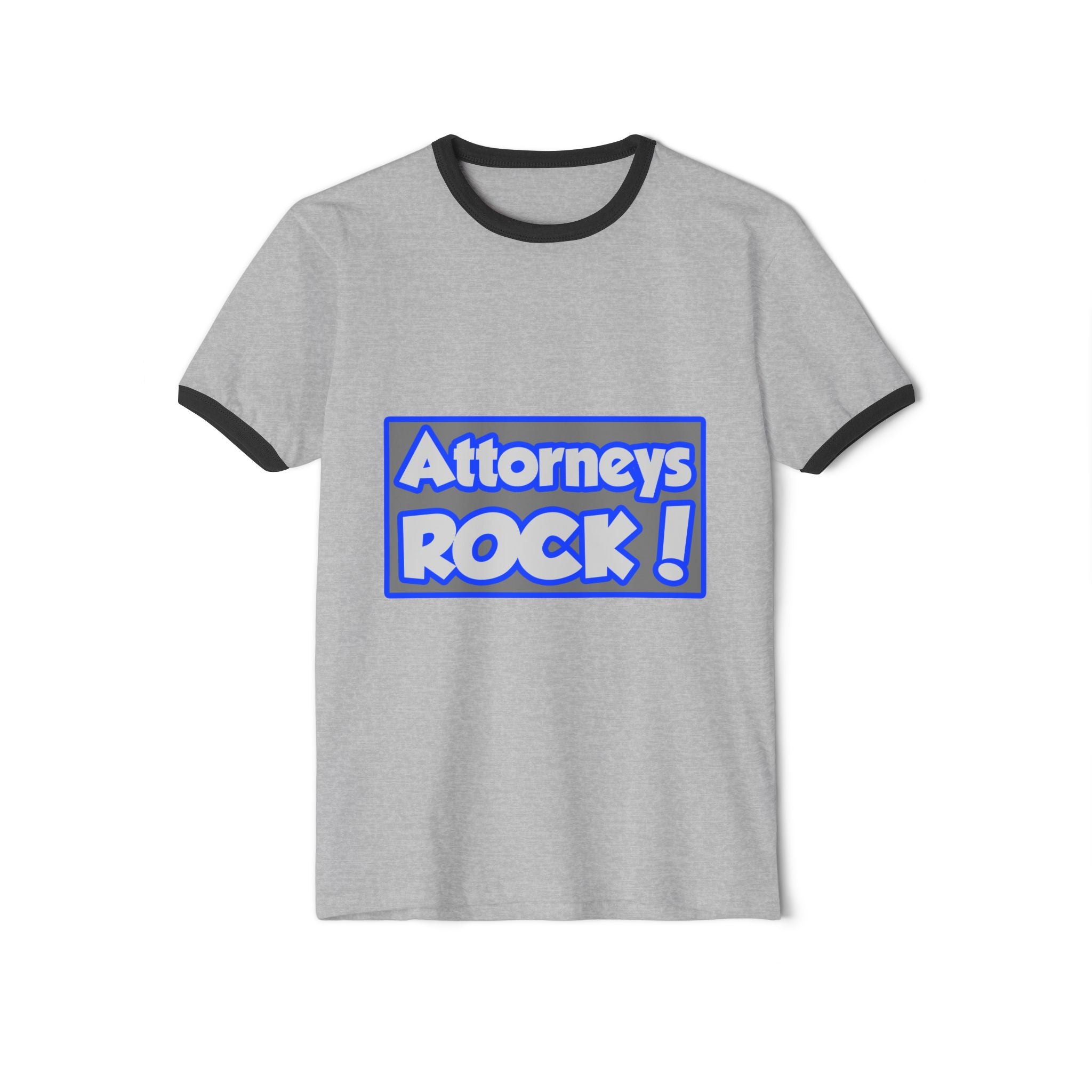 Attorneys Rock! - Unisex Cotton Ringer T-Shirt