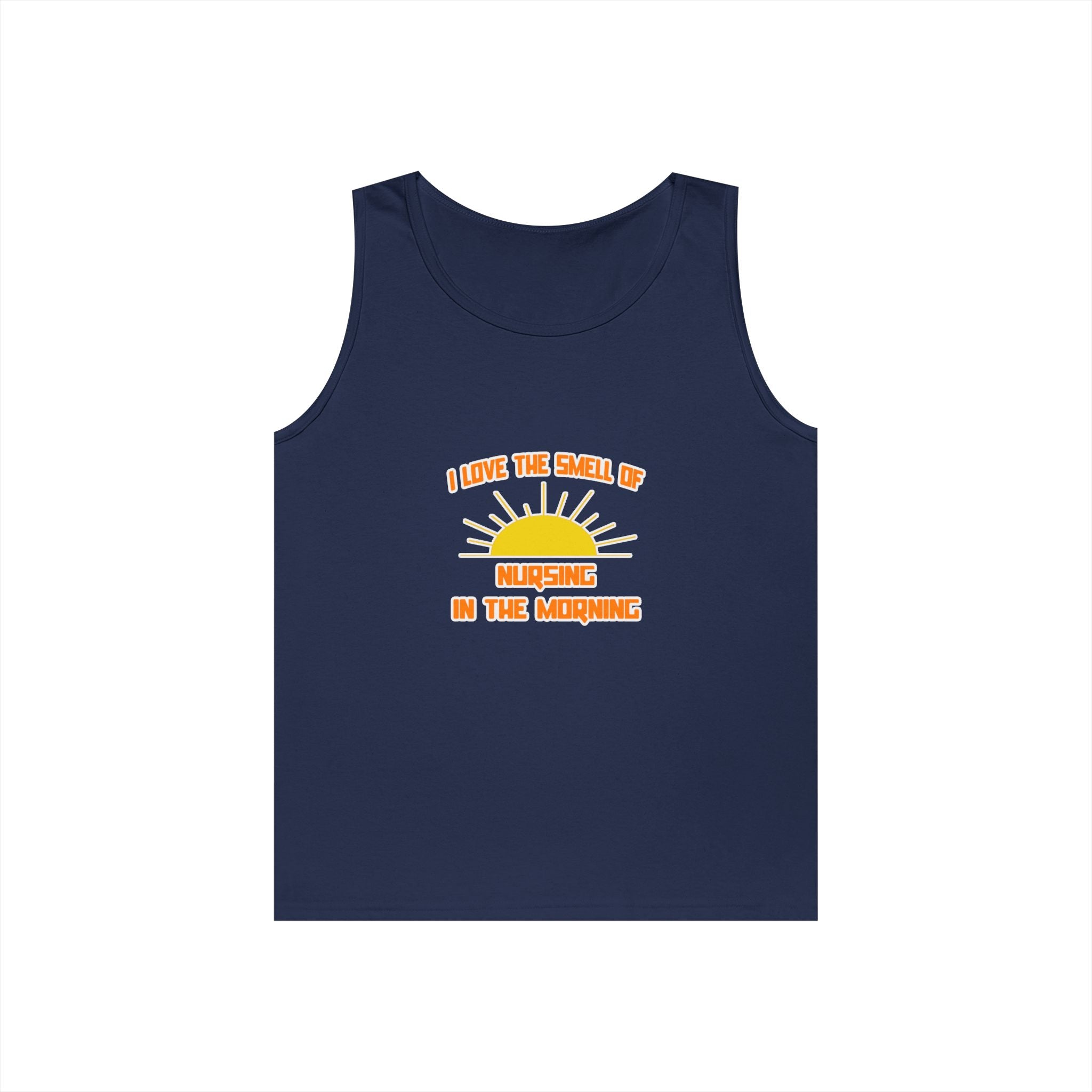 Smell of Nursing in the Morning - Unisex Heavy Cotton Tank Top