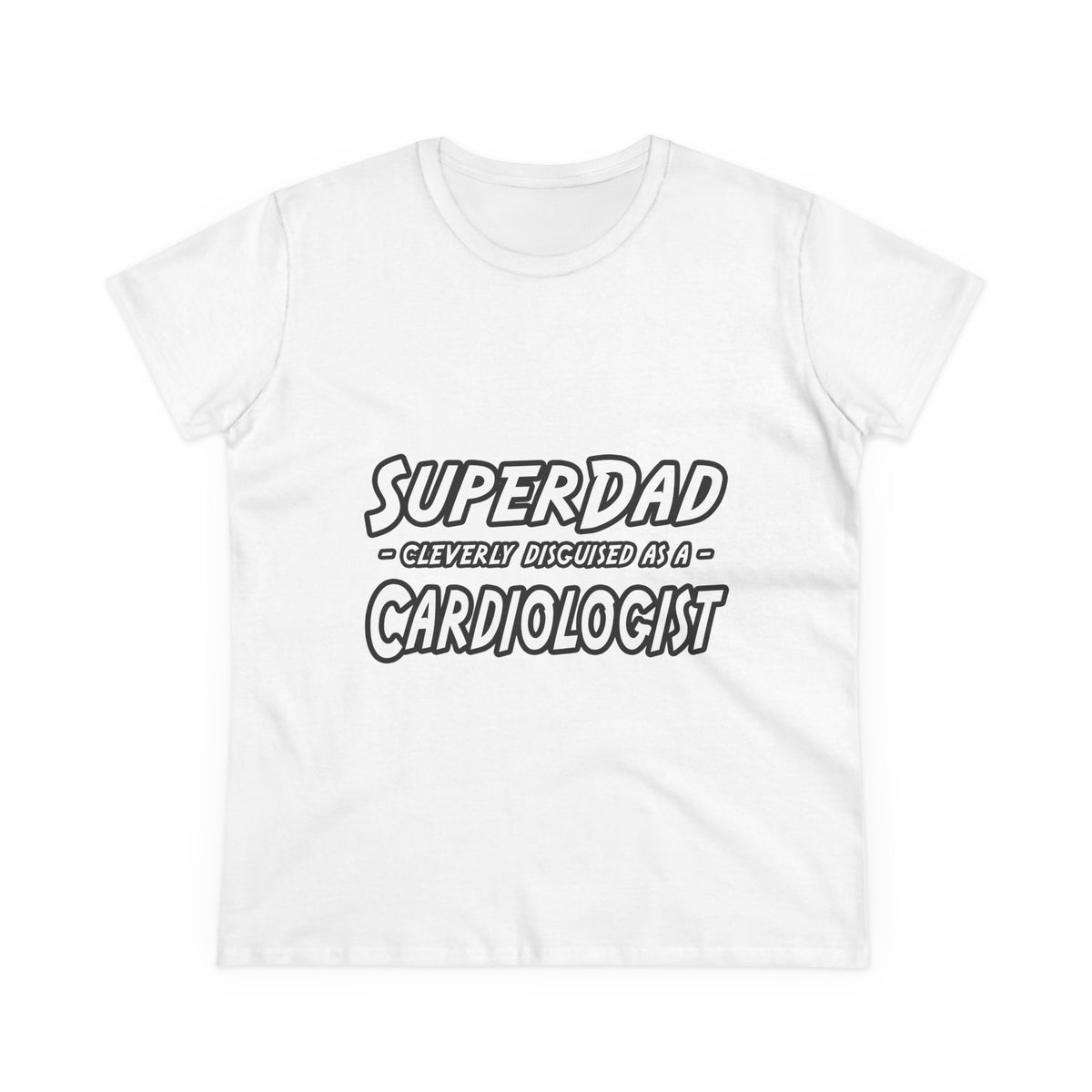 SuperDad...Cardiologist - Women's Midweight Cotton Tee
