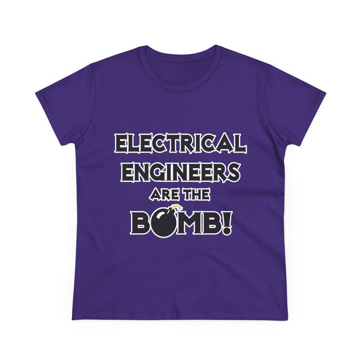 Electrical Engineers Are The Bomb! - Women's Midweight Cotton Tee