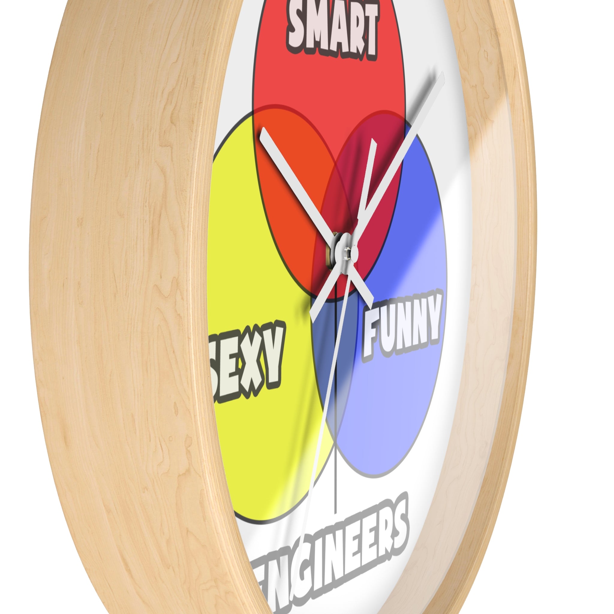 Venn Diagram .. Engineers - Wall Clock